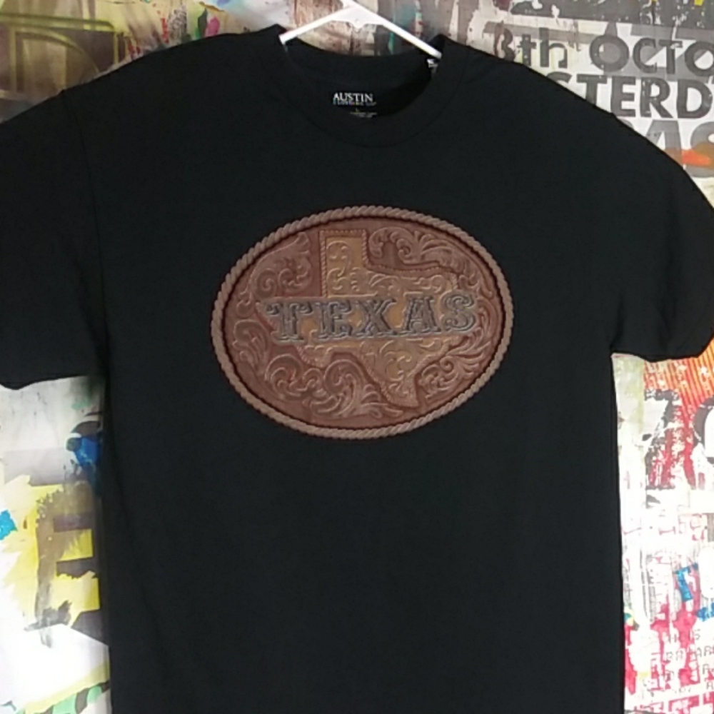 Austin clothing company belt buckle TEXAS